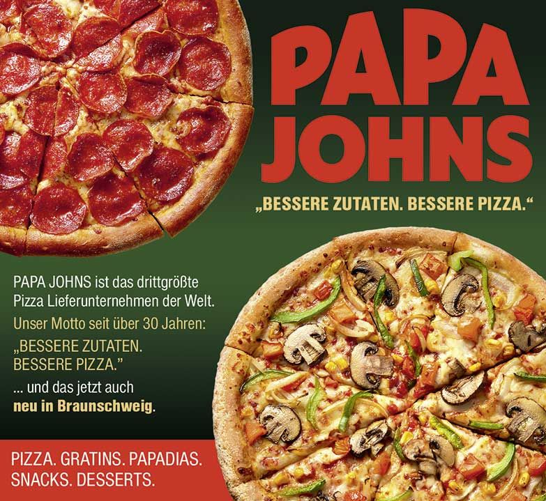 Papa John’s Pizza - Lieferservice Braunschweig